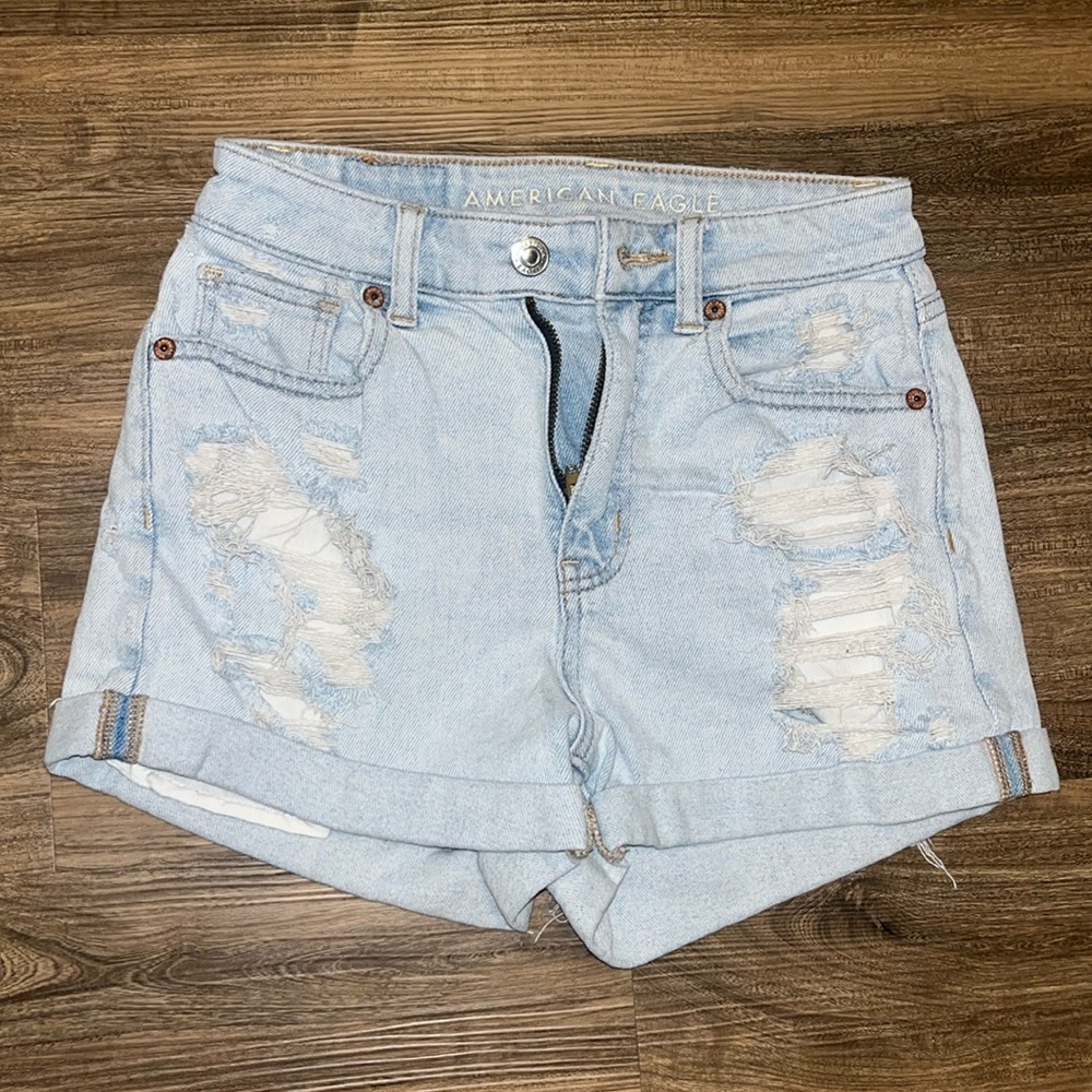 Light Blue American Eagle Shorts